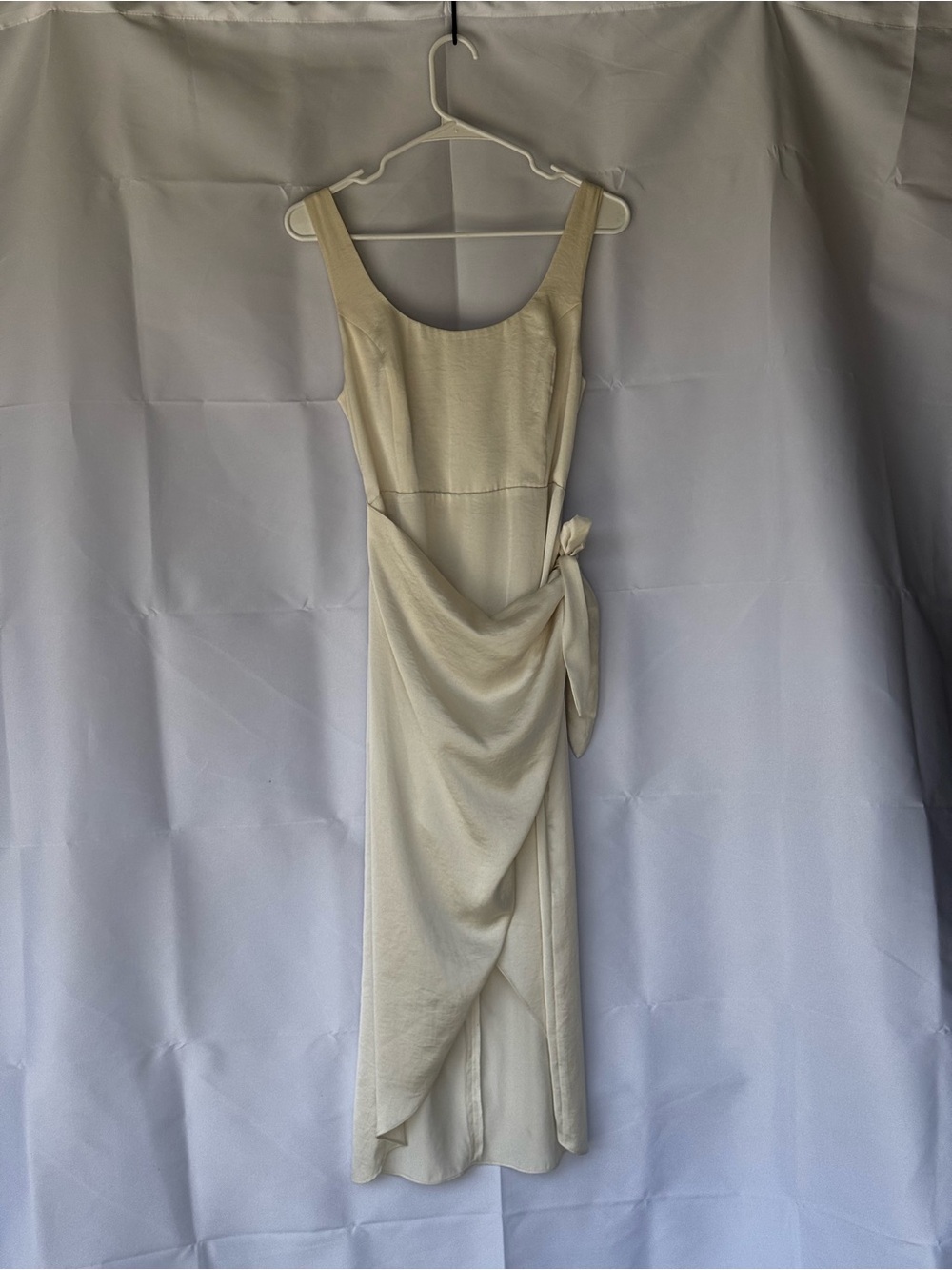 Wilfred Cream Maxi Wrap-Style Dress